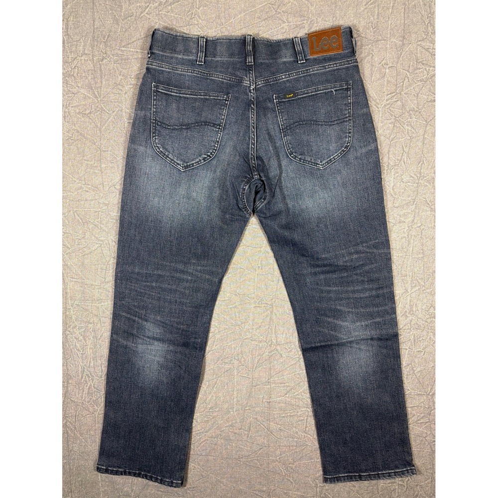Lee Extreme Motion MVP Mens Athletic Fit Tapered Leg Jeans Dark Wash 34x30 NEW - Picture 4 of 11